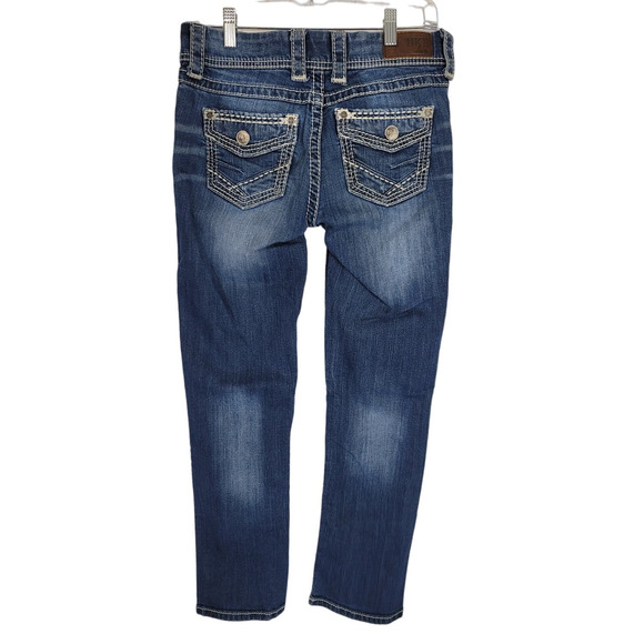 BKE Addison Whiskering Slightly Distressed Women's Jean's 27 - Picture 2 of 6
